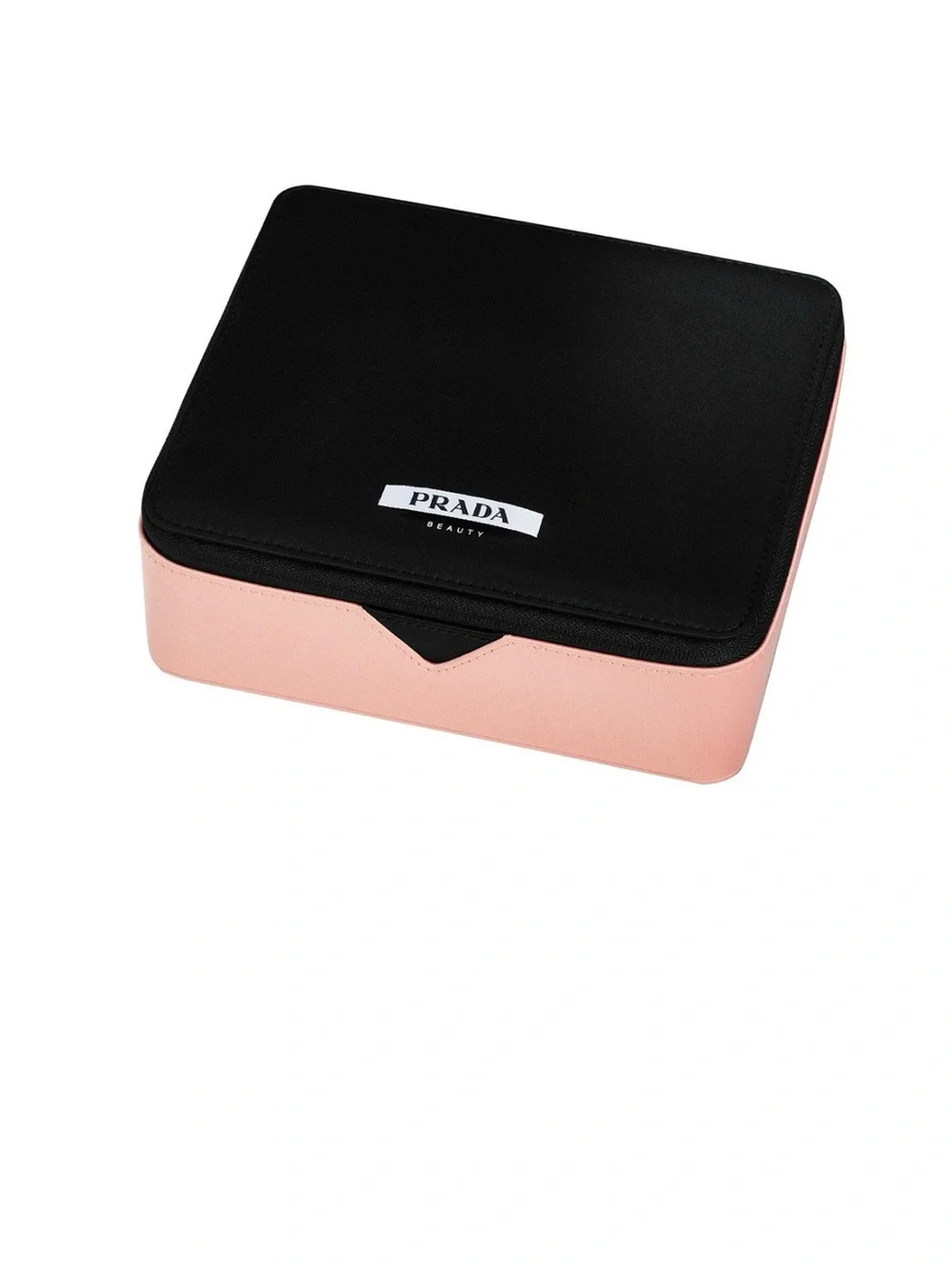 Prada Black Top Pink Base Cosmetic Case